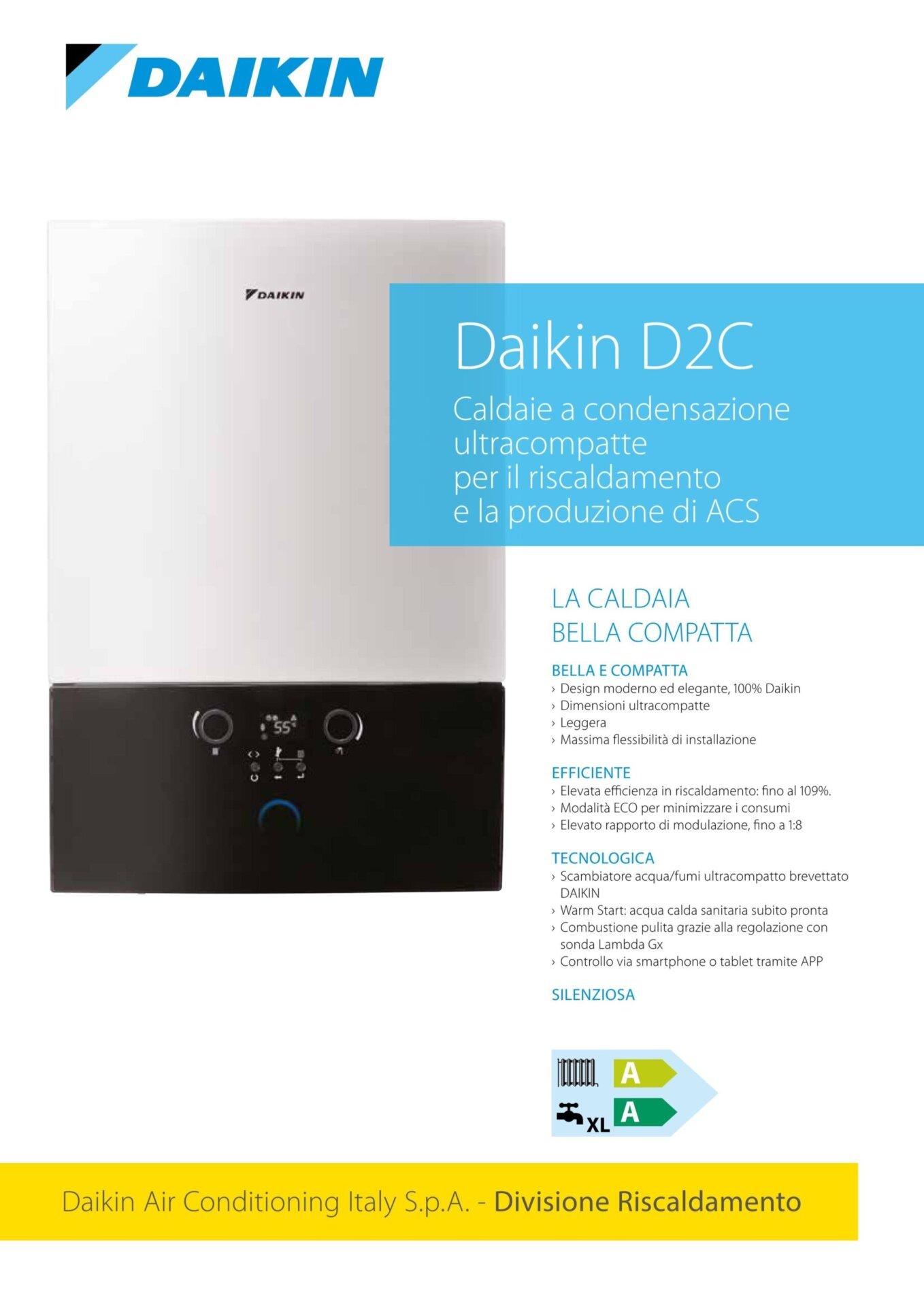 Daikin D2C caldaia a condensazione