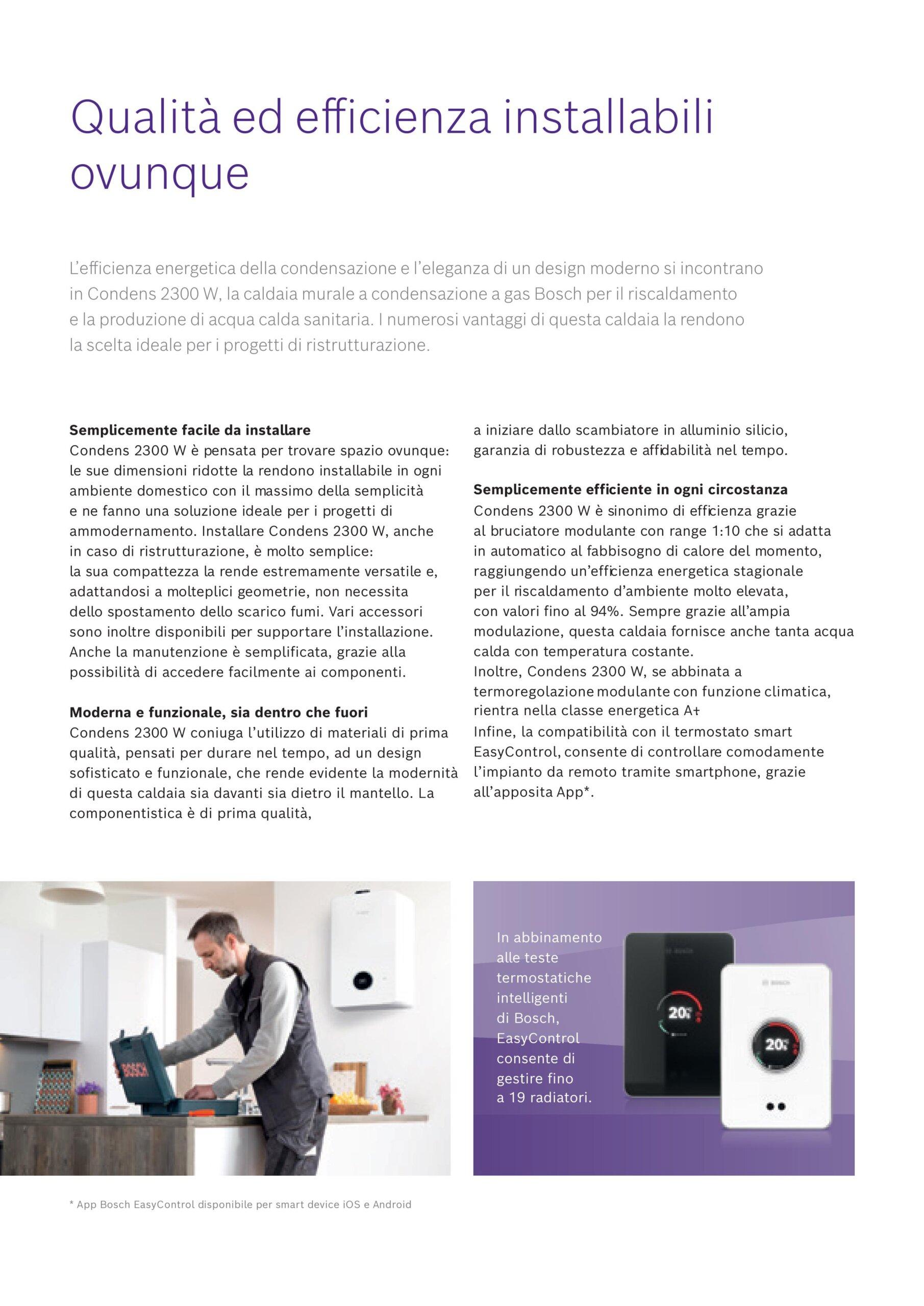 Bosch Condens 2300 W caratteristiche