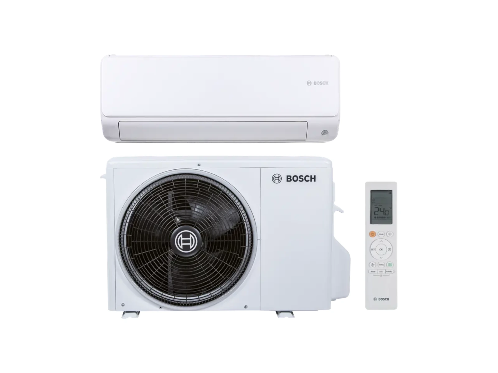 Bosch Climate 6000i con unità interna, esterna e telecomando – Marra Impianti