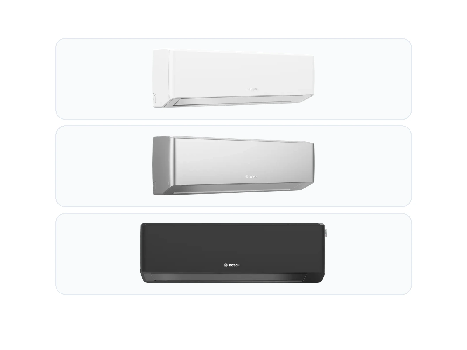 Bosch Climate 7000i nelle colorazioni bianco, silver e nero – Marra Impianti